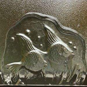 Crystal fish figurine